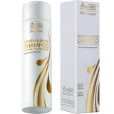 Vitamins Keratin Shampoo Hair Treatment - Biotin and Collagen Protein with Castor Oil for Curly Wavy and Straight Locks - Sulfate Free Product for Dry Damaged or Color Treated Hair