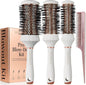 round Hair Brush Set, 4 Piece Professional Blow Dry Kit with 3 round Brushes and Comb for Styling, Beauty Gifts Sets for Women - Theresa omotese